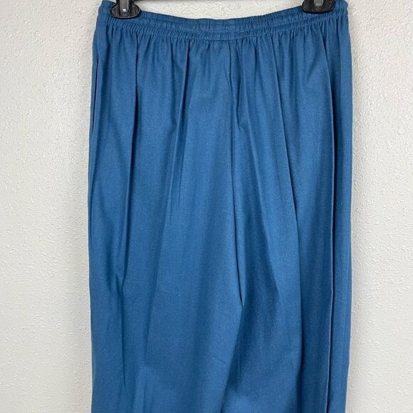 Erin London Blue Silk Pants Size M EUC - Picture 6 of 6